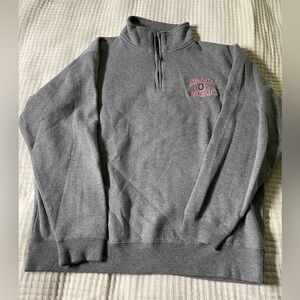 Ohio State Buckeyes Men's Gray 1/4 Zip Pullover